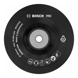 Bosch Platorello Standard M10 100mm 15 300 giri/min.