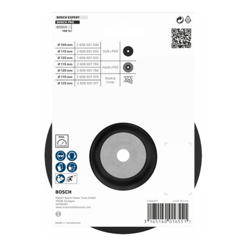 Bosch Platorello Standard M14 125mm 12 500 rpm