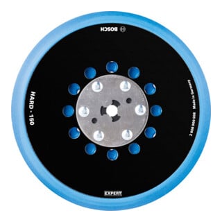 Bosch Platorello universale multiforo EXPERT 150mm, duro per levigatrice rotorbitale
