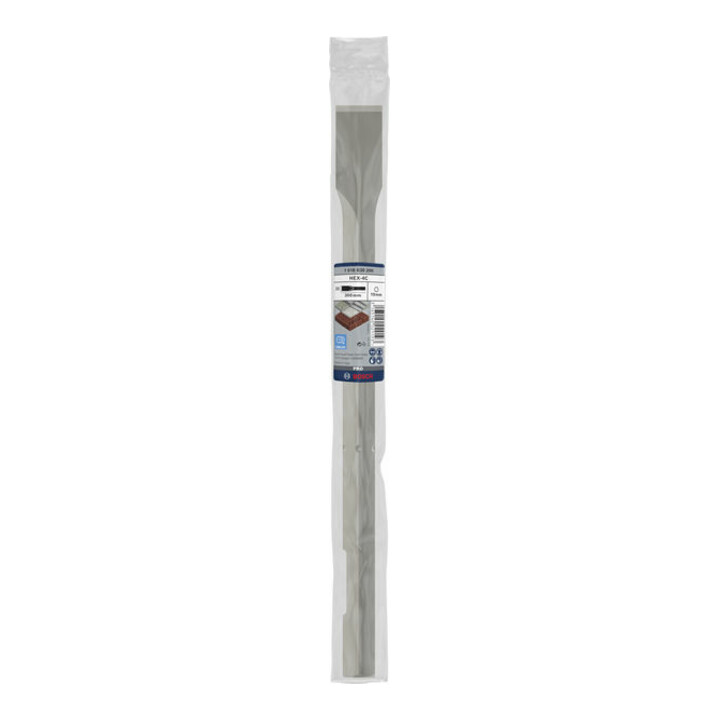 Bosch platte beitel met 19 mm binnenzeskant 300 x 25 mm