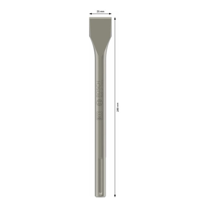Bosch platte beitel met SDS max opname 280 x 25 mm