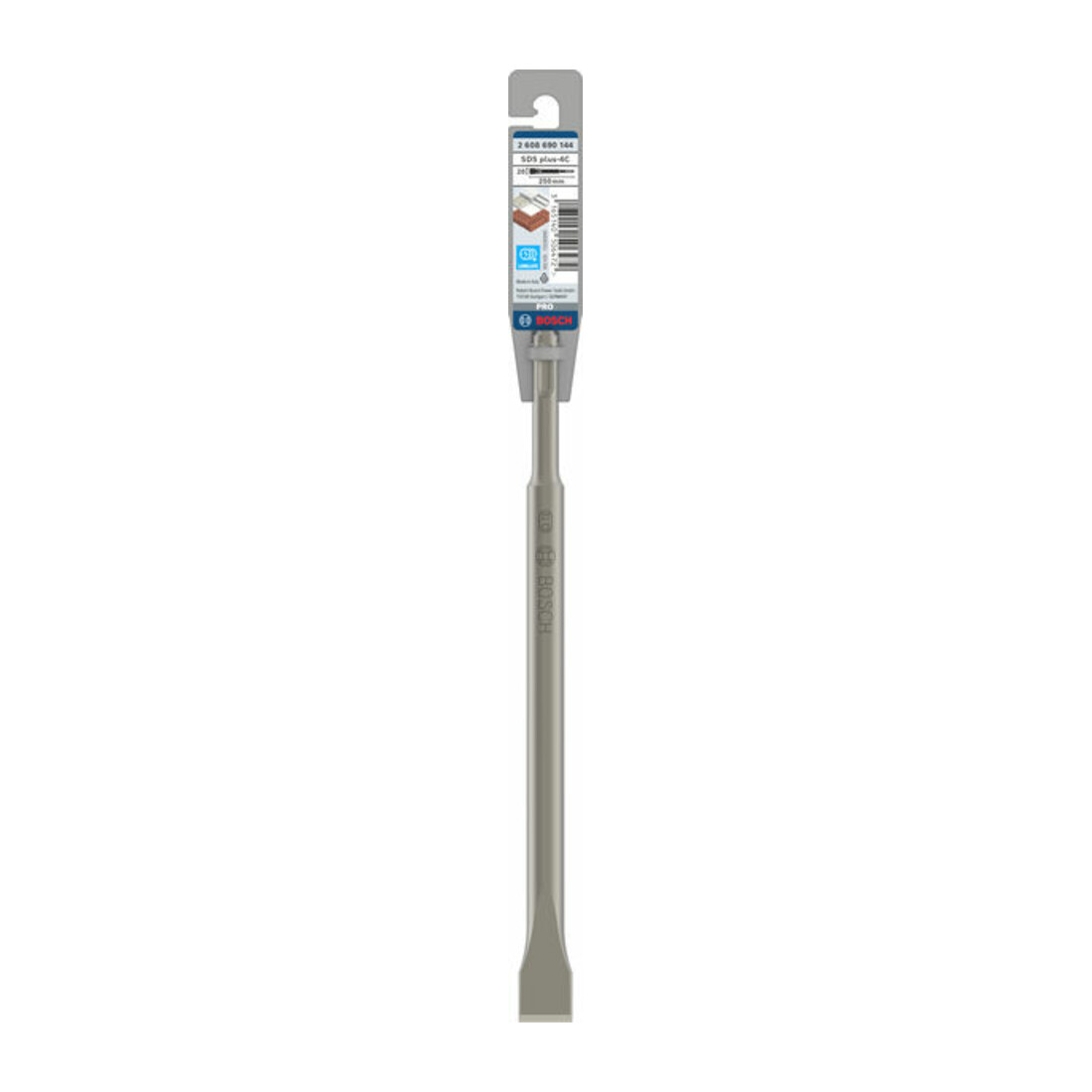 Bosch platte beitel met SDS plus opname 250 x 20 mm