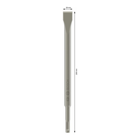 Bosch platte beitel met SDS plus opname 250 x 20 mm
