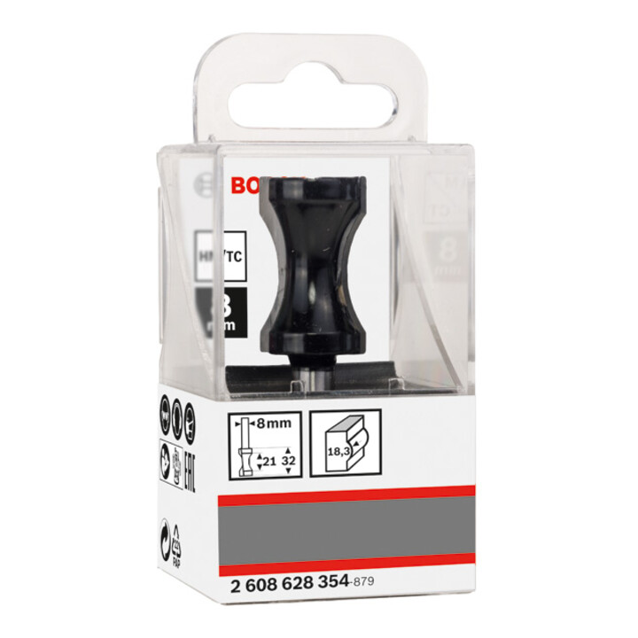 Bosch platte staaffrees 8 mm 18,3 mm 20,6 mm 32 mm 63,5 mm
