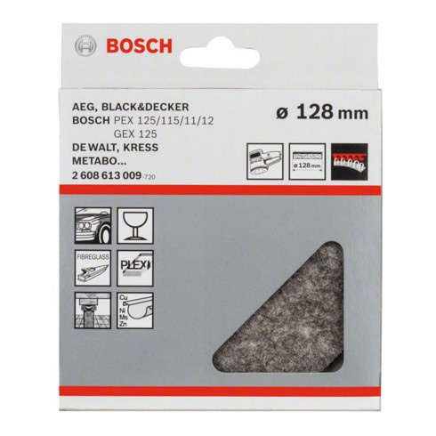 Bosch Klett-Polierfilz für Exzenterschleifer