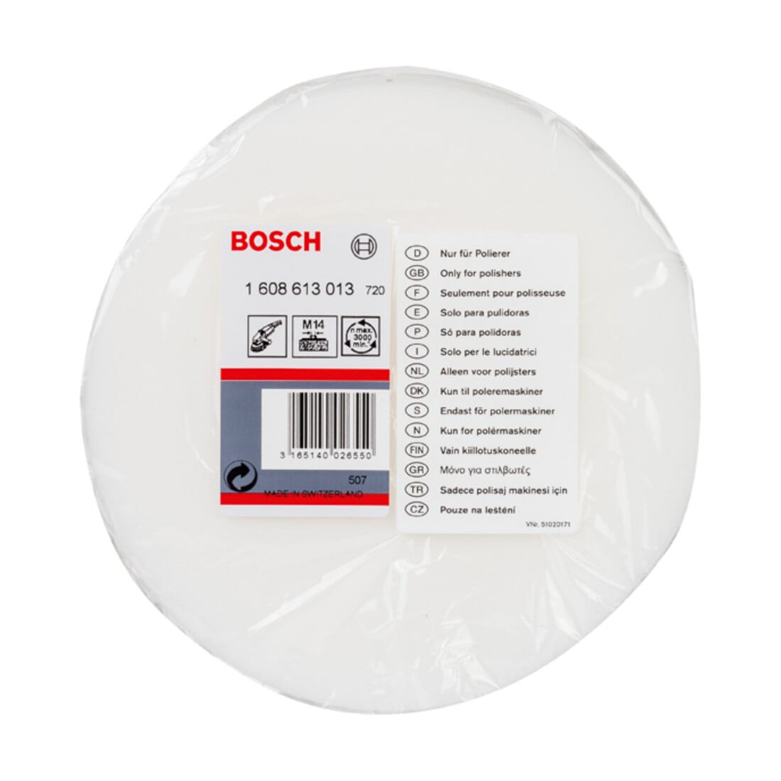 Bosch Polierschwamm mit Gewinde M 14 für Polierer 160 mm