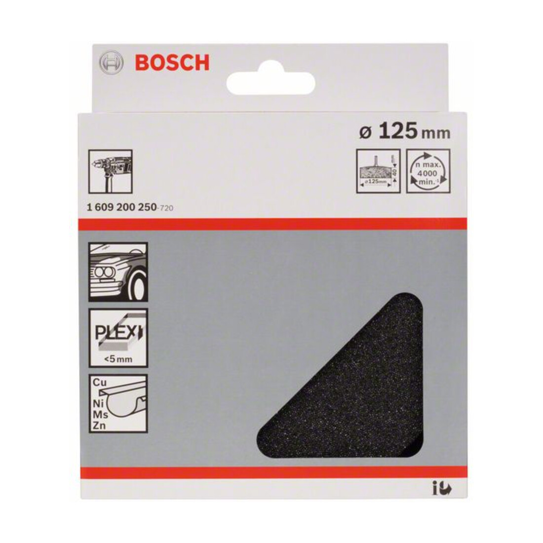 Bosch polijstspons 125 mm