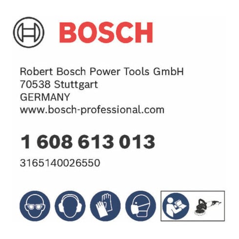 Bosch polijstspons met schroefdraad M 14 voor polijstmachine 160 mm
