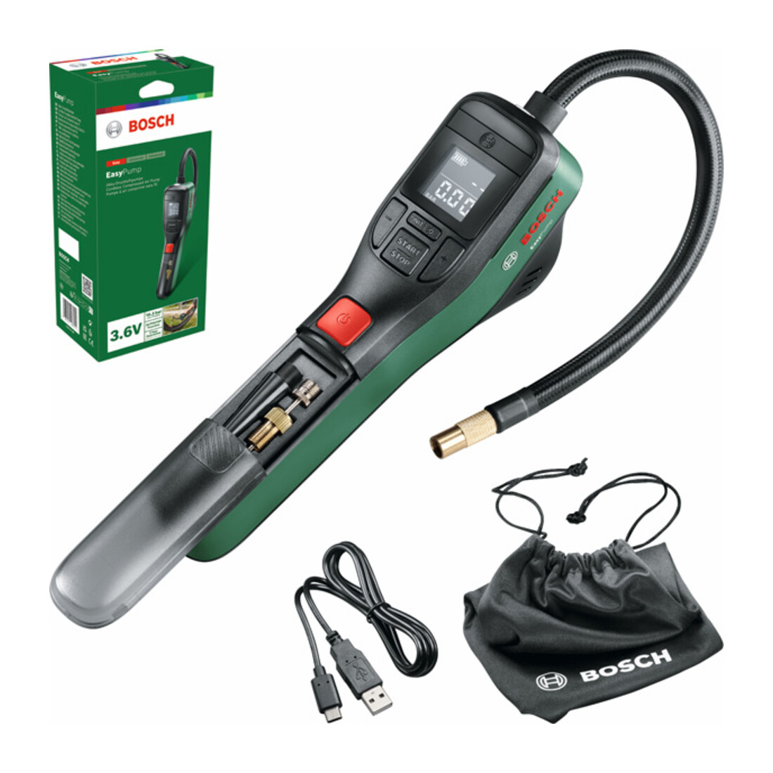 Bosch Pompa ad aria compressa EasyPump a batteria