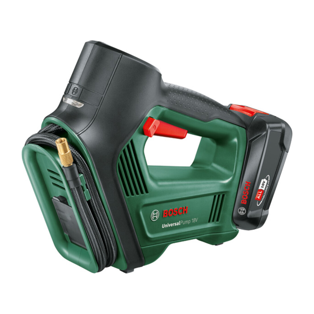 Bosch Pompe à air comprimé sans fil UniversalPump 18V, 1 x batterie PBA 18V 2.0Ah