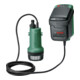 Bosch Pompe per acqua piovana a batteria GardenPump 18V-2000, batteria 18V 2,5Ah, caricabatterie AL 1810 CV-1
