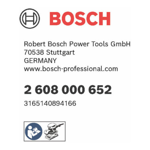Bosch ponsgereedschap voor ongeperforeerde schuurvellen 120,5 x 112,5 mm 6 gaten