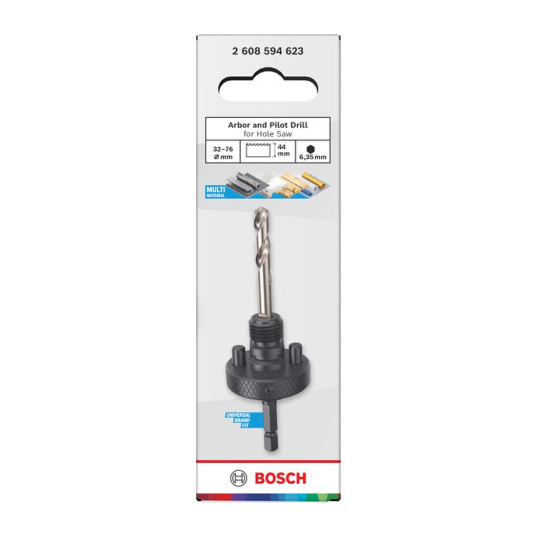 Bosch Porte-foret et foret de centrage pour scie cloche, 32-210 x 44 mm