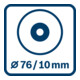 Bosch Power Tools Akku-Winkelschleifer GWS 12-76 V-EC Pro