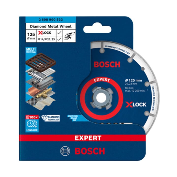 Bosch Power Tools Diamanttrennscheibe X-Lock 125x22.23mm 2608900533