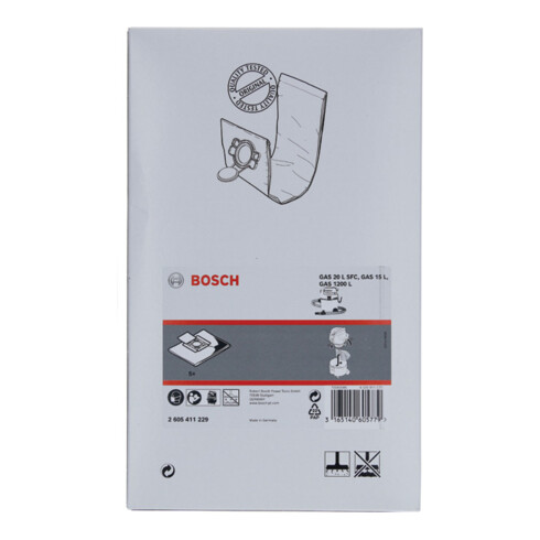 Bosch Power Tools Einwegstaubbeutel f.GAS 15 L 2605411229