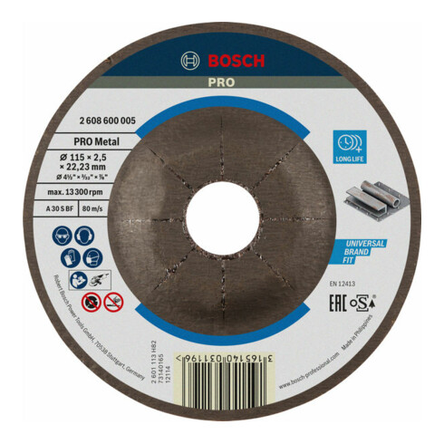 Bosch Trennscheibe Expert for Metal, gekröpft