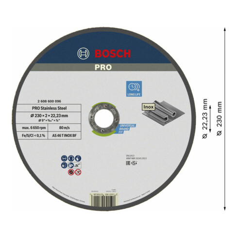 Bosch Power Tools Trennscheibe 230x2mm 2608600096
