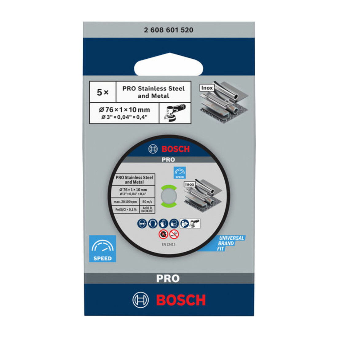 Bosch Power Tools Trennscheibe 76x1x10mm 2608601520