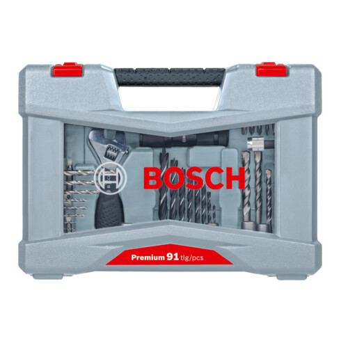 Bosch Premium X-Line Bohrer- und Schrauber-Set, 91-teilig