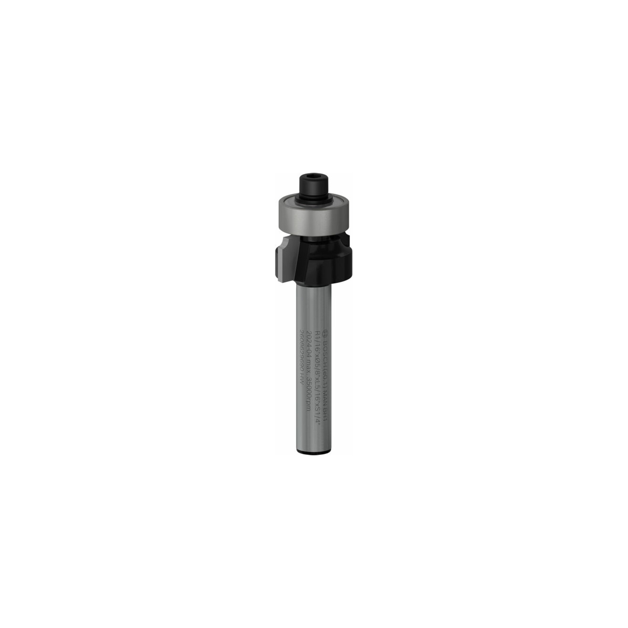 BOSCH PRO Abrundfräser, R 1/16", Schaft 1/4"