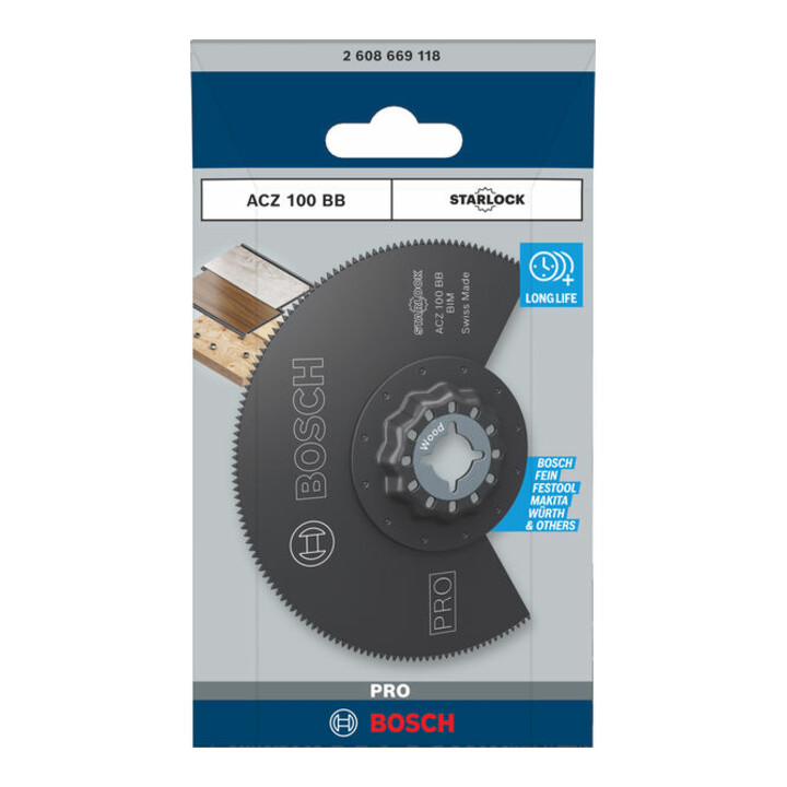 Bosch PRO ACZ 100 BB Blatt für Multifunktionswerkzeuge, 100 mm