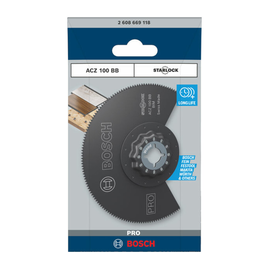 Bosch PRO ACZ 100 BB Blatt für Multifunktionswerkzeuge, 100 mm