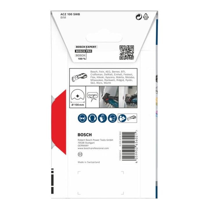 Bosch PRO ACZ 100 SWB Blatt für Multifunktionswerkzeuge, 100 mm