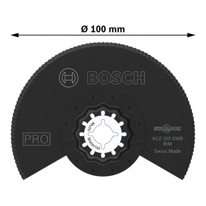 Bosch PRO ACZ 100 SWB Blatt für Multifunktionswerkzeuge, 100 mm