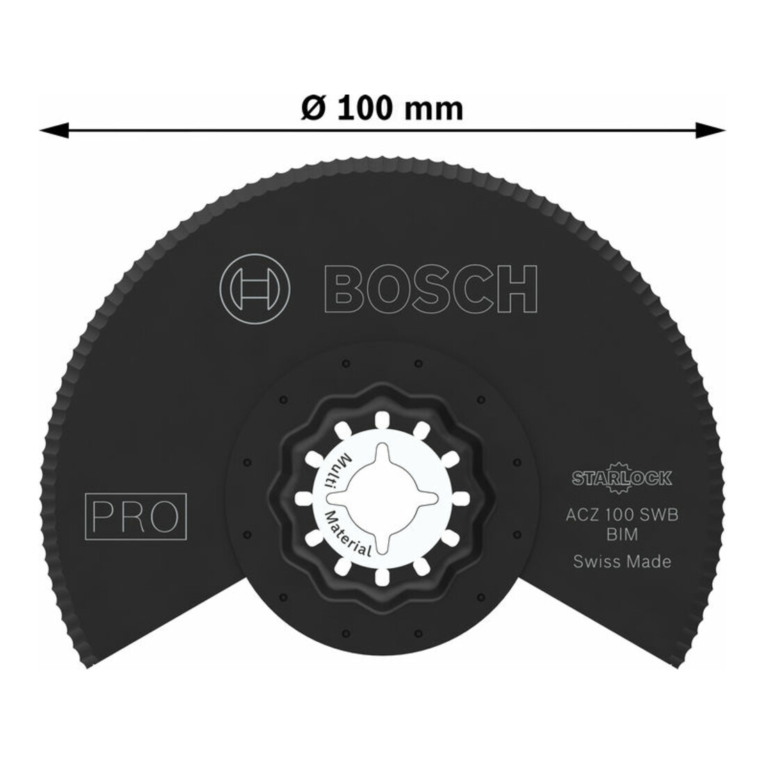 Bosch PRO ACZ 100 SWB Blatt für Multifunktionswerkzeuge, 100 mm