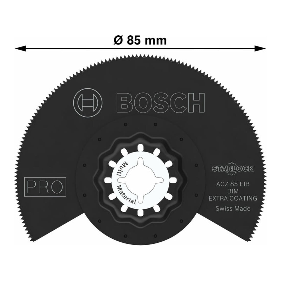 Bosch PRO ACZ 85 EIB Blatt für Multifunktionswerkzeuge, 85 mm, 10-tlg.