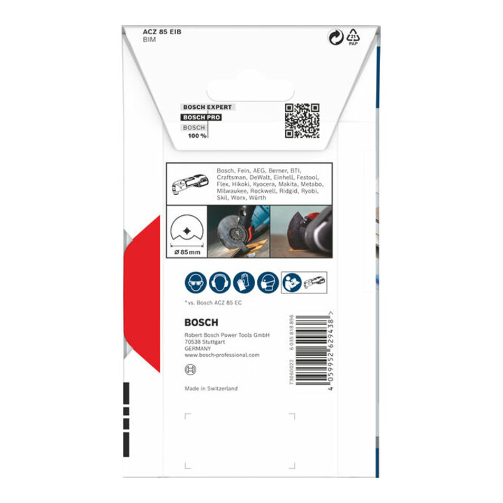 Bosch PRO ACZ 85 EIB Blatt für Multifunktionswerkzeuge, 85 mm