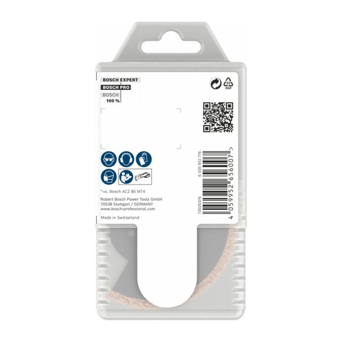 Bosch PRO ACZ 85 RT3 Blatt für Multifunktionswerkzeuge, 85 x 2,5 mm, 10-tlg.