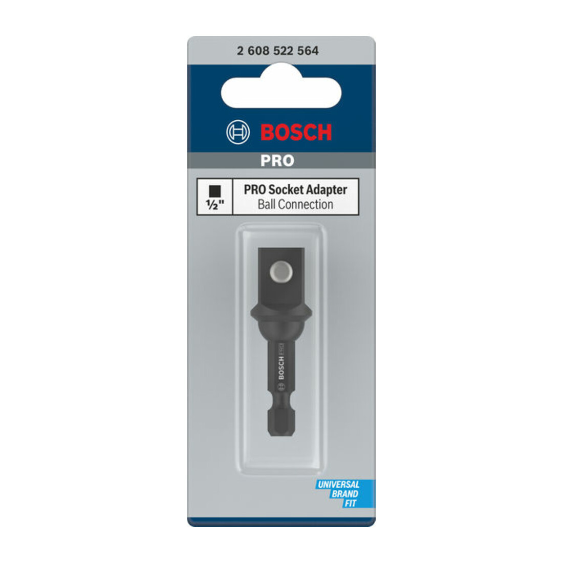 Bosch PRO Adaptateur de douille avec articulation à rotule, 1/2", 50 mm