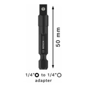 Bosch PRO Adaptateur de douille avec articulation sphérique, 1/4", 50 mm-4