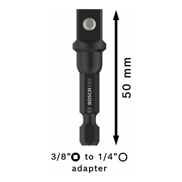 Bosch PRO Adaptateur d'embout avec articulation sphérique, 3/8", 50 mm