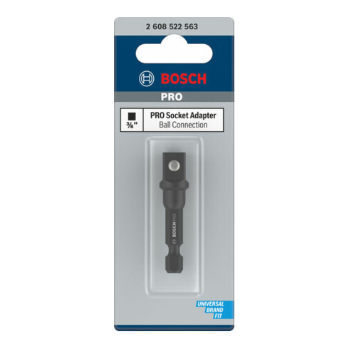 Bosch PRO Adaptateur d'embout avec articulation sphérique, 3/8", 50 mm