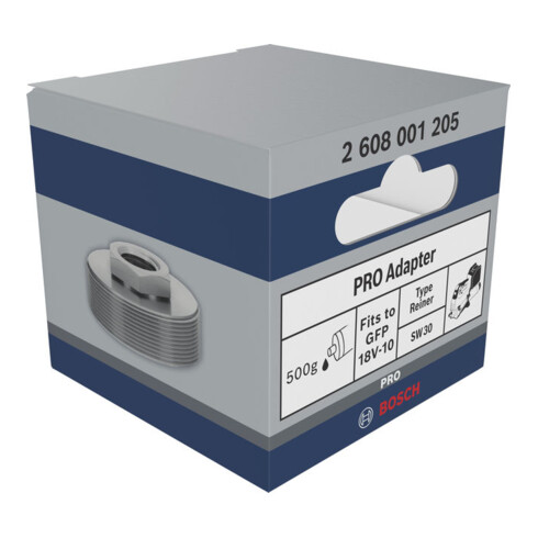 Bosch PRO Adaptateur pour pompe à graisse, cartouche à vis 500 g