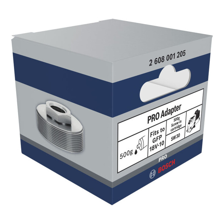 Bosch PRO Adaptateur pour pompe à graisse, cartouche à vis 500 g