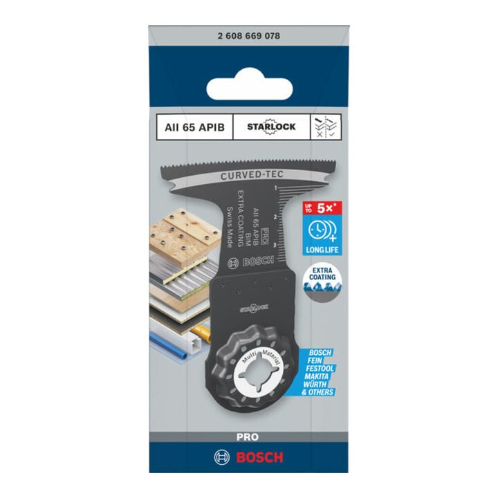Bosch PRO AII 65 APIB Blatt für Multifunktionswerkzeuge, 65 x 40 mm