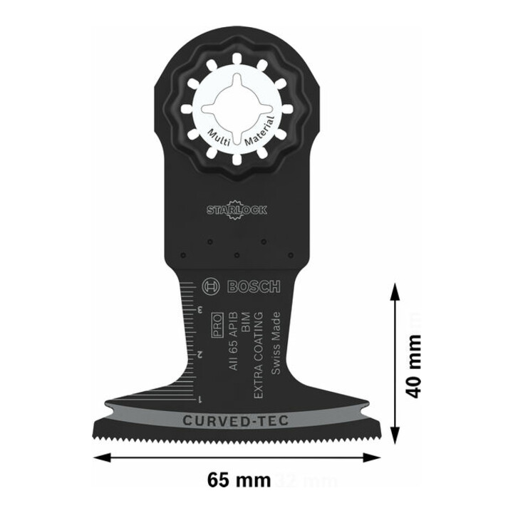Bosch PRO AII 65 APIB Blatt für Multifunktionswerkzeuge, 65 x 40 mm