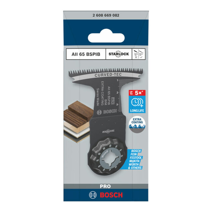 Bosch PRO AII 65 BSPIB Blatt für Multifunktionswerkzeuge, 65 x 40 mm