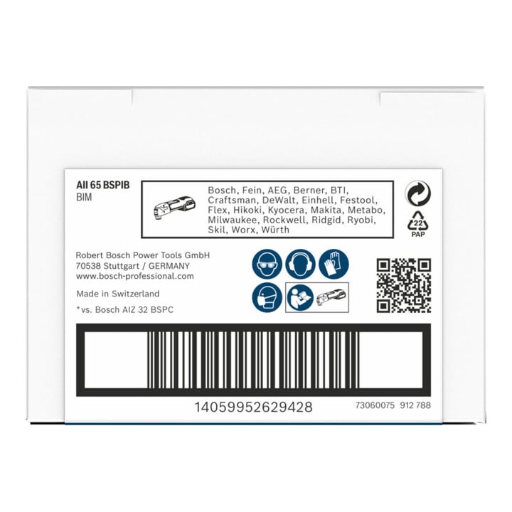 Bosch PRO AII 65 BSPIB Blatt für Multifunktionswerkzeuge, 65 x 40 mm.