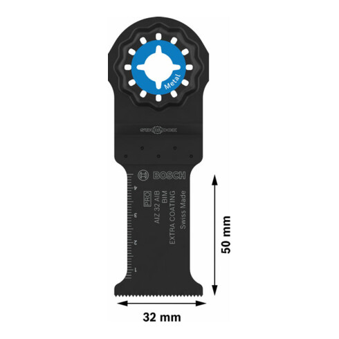 Bosch PRO AIZ 32 AIB Blatt für Multifunktionswerkzeuge, 32 x 50 mm, 10-tlg.