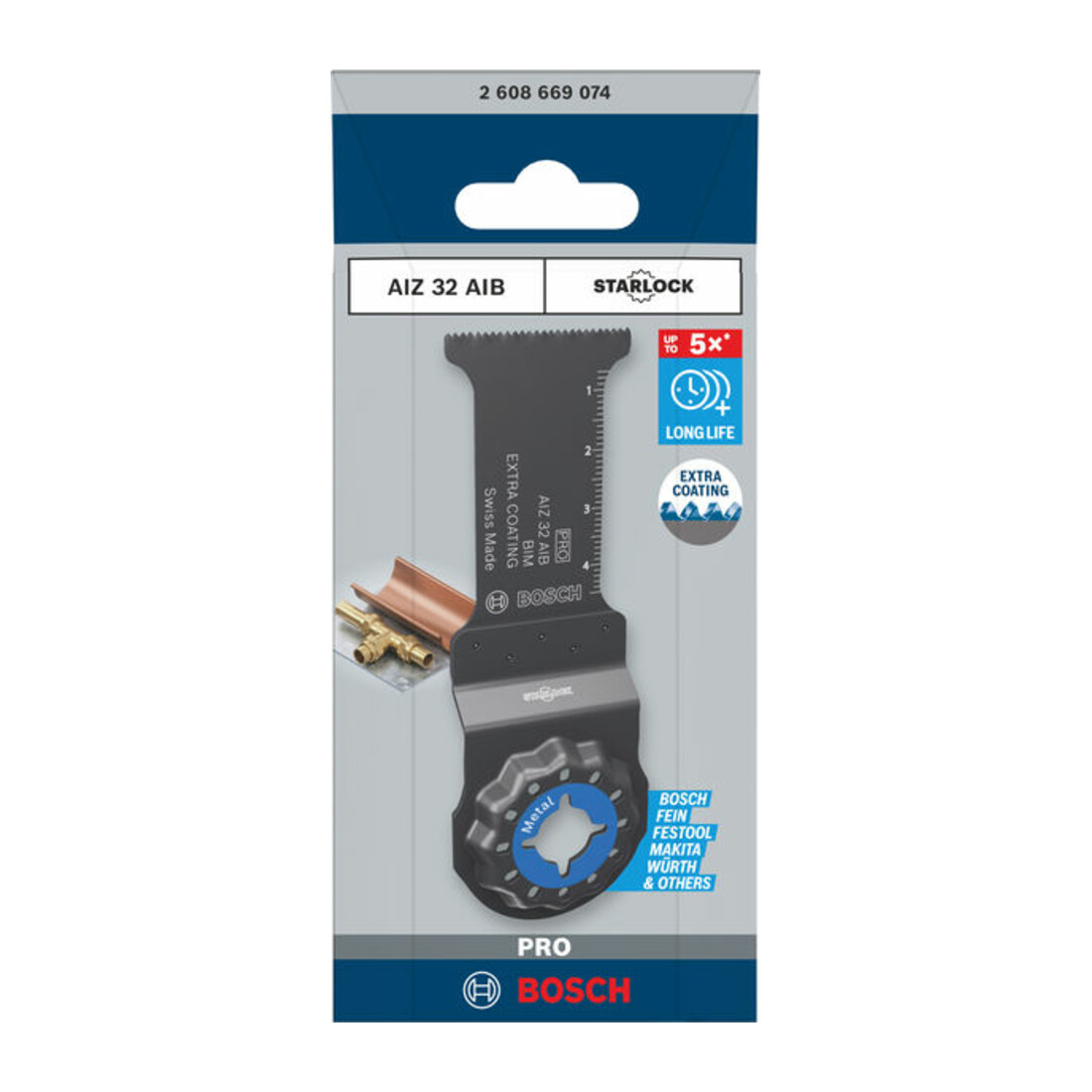 Bosch PRO AIZ 32 AIB Blatt für Multifunktionswerkzeuge, 32 x 50 mm