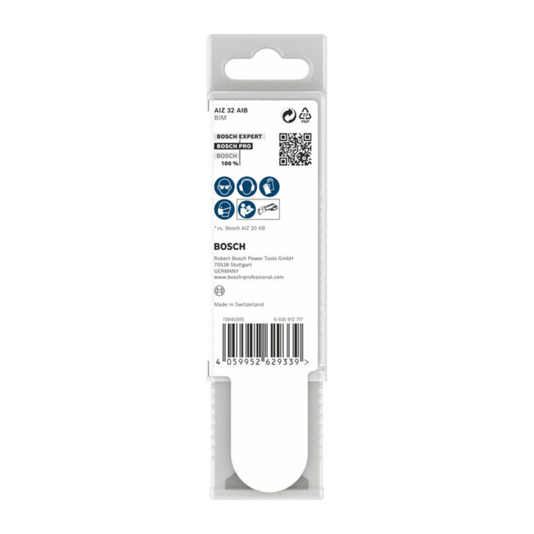 Bosch PRO AIZ 32 AIB Lame pour outils multifonctions, 32 x 50 mm, 10 pcs