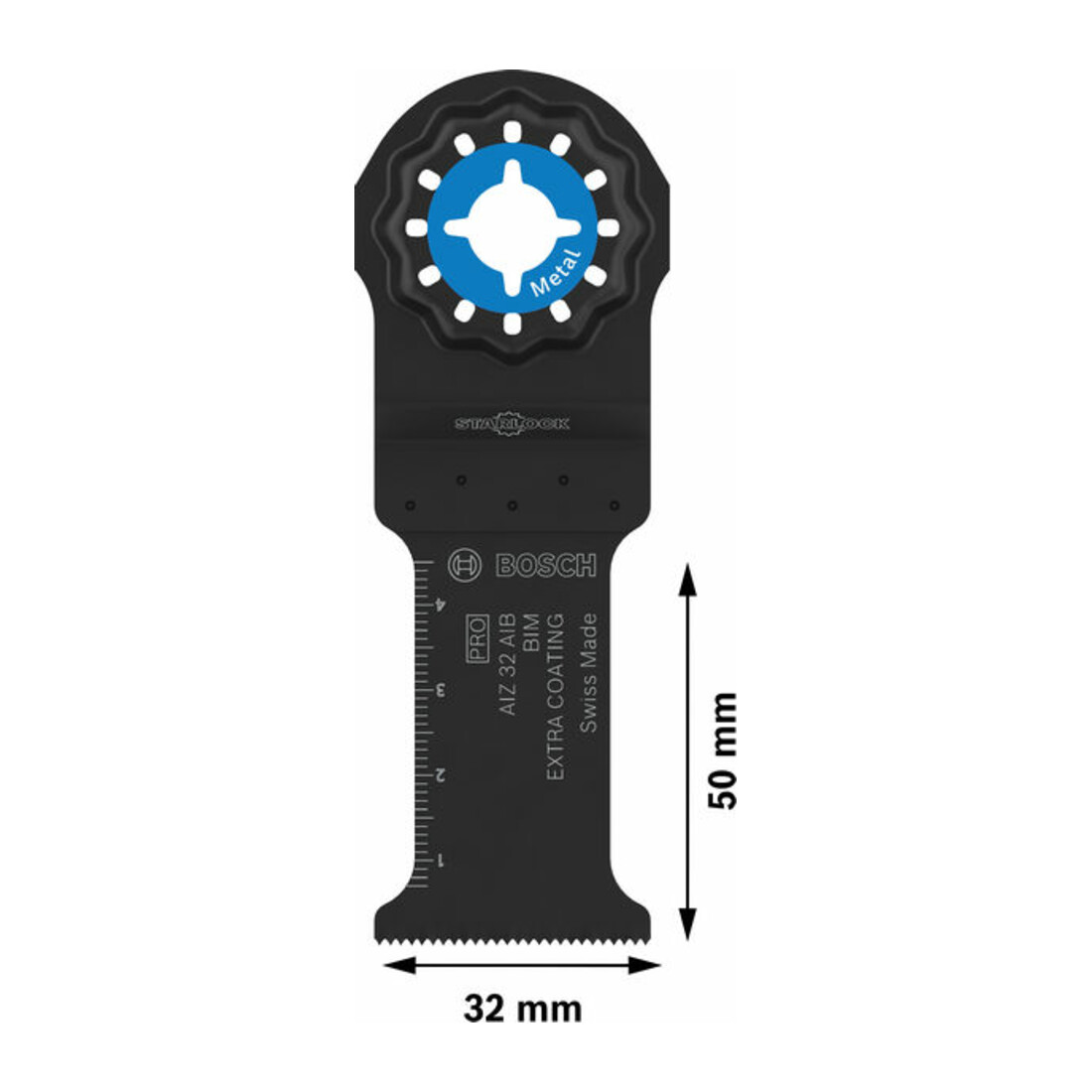Bosch PRO AIZ 32 AIB Lame pour outils multifonctions, 32 x 50 mm, 10 pcs
