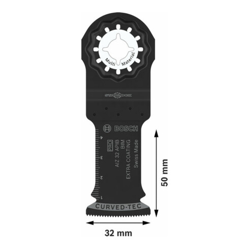 Bosch PRO AIZ 32 APIB Blatt für Multifunktionswerkzeuge, 32 x 50 mm, 10-tlg.