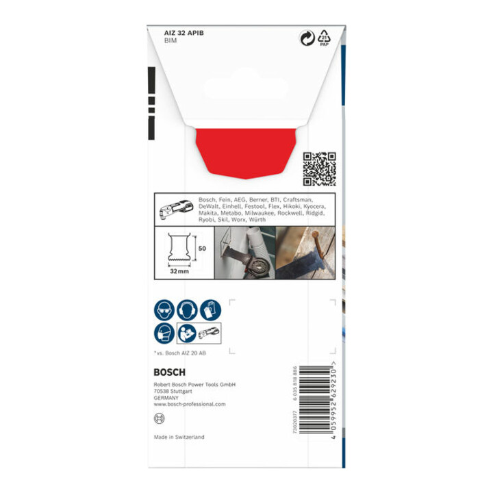 Bosch PRO AIZ 32 APIB Blatt für Multifunktionswerkzeuge, 32 x 50 mm, 5-tlg.