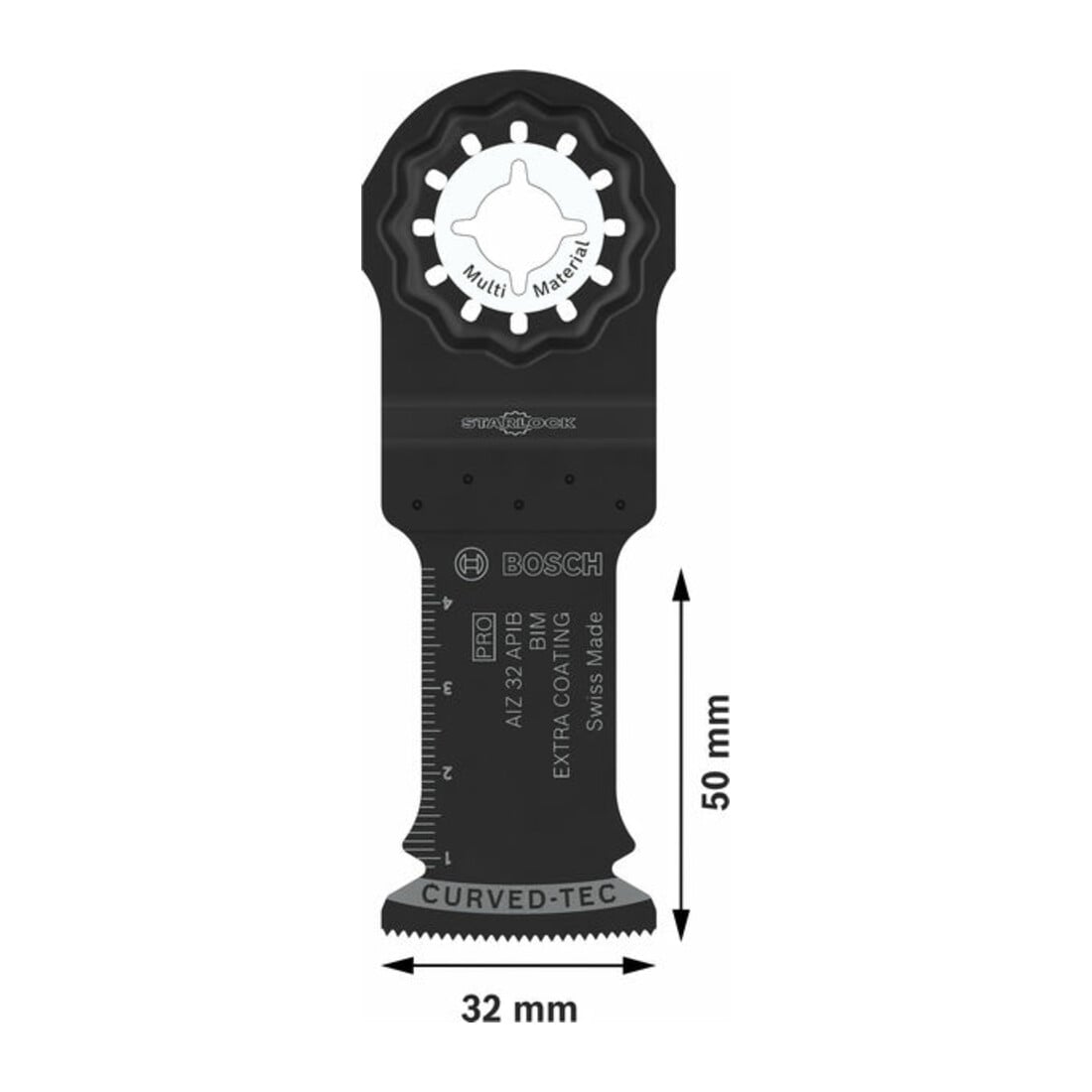 Bosch PRO AIZ 32 APIB Blatt für Multifunktionswerkzeuge, 32 x 50 mm, 5-tlg.